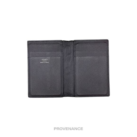 🔴 Hermes MC2 Euclide Card Holder Wallet - Epsom Noir Black - Picture 6 of 8